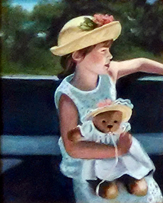 Young child with teddy bear